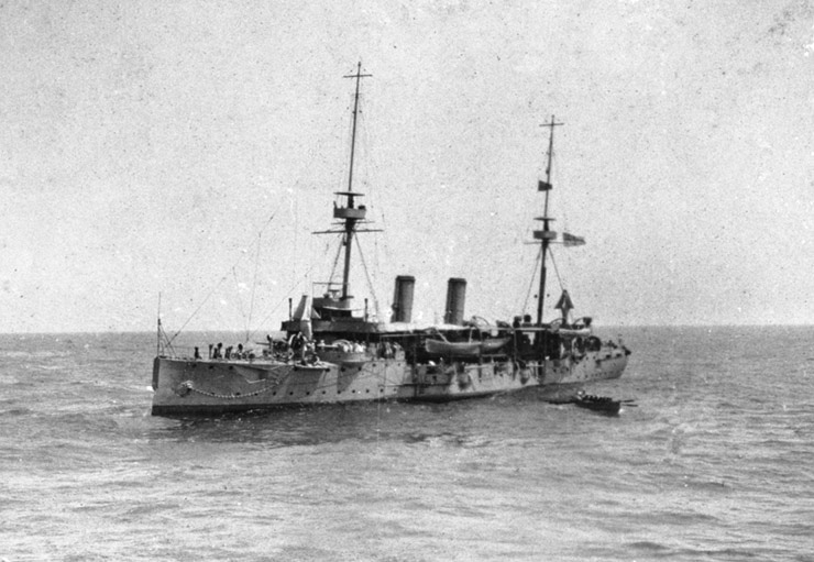 HMS Philomel in the Red Sea