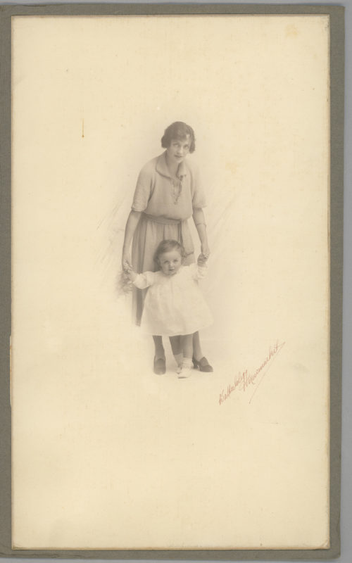 Lady Allen with Peter as a child 2018