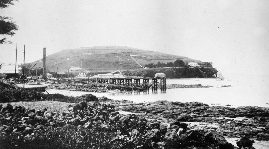 Torpedo Bay from Devonport wharf, 1890