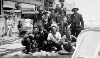 Achilles Starboard torpedo crew AUG 0235 Achilles Starboard torpedo crew The Battle of the River Plate