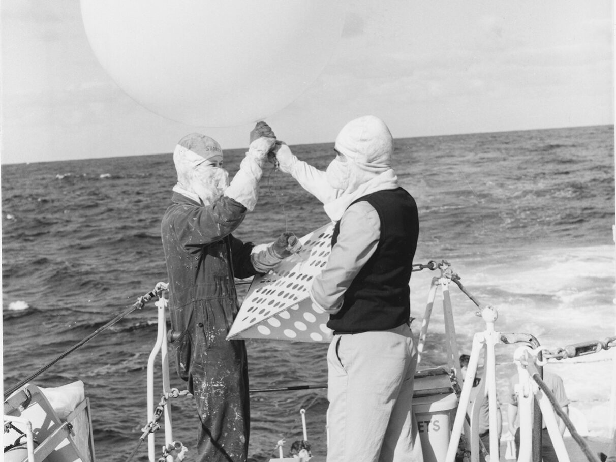 Weather balloon photograph