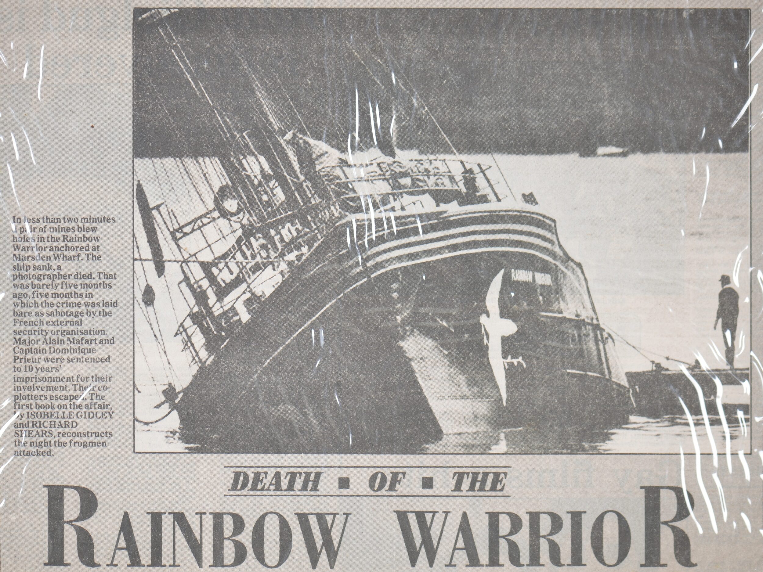 Rainbow Warrior newspaper articles
