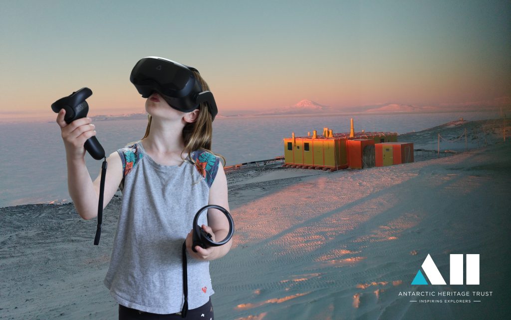 Explore Sir Edmund Hillary's Antarctic hut through a fully immersive virtual reality (VR) experience.