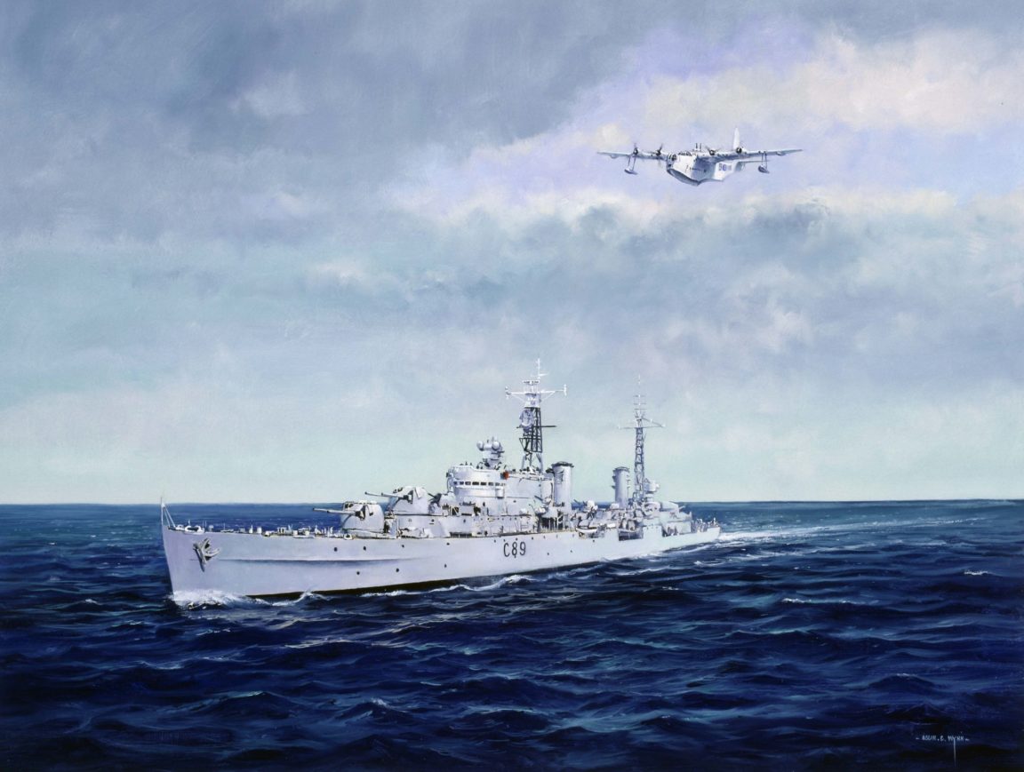 Celebrating 80 years of New Zealand Navy with official artist Colin Wynn.