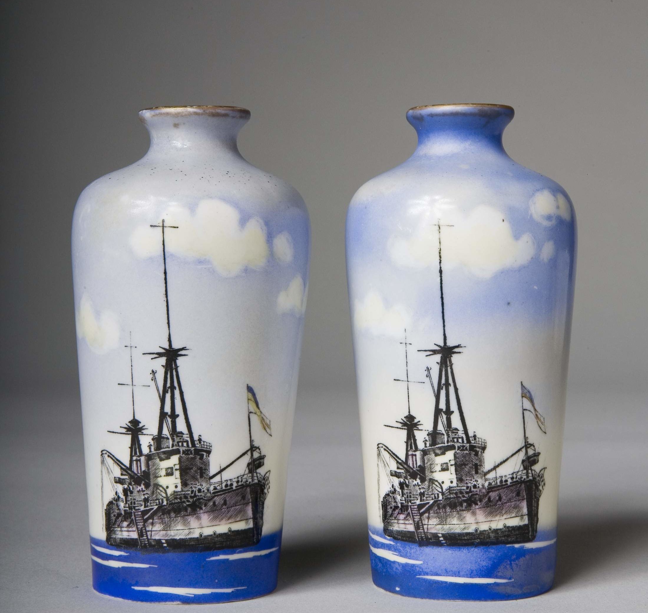 HMS New Zealand Vases