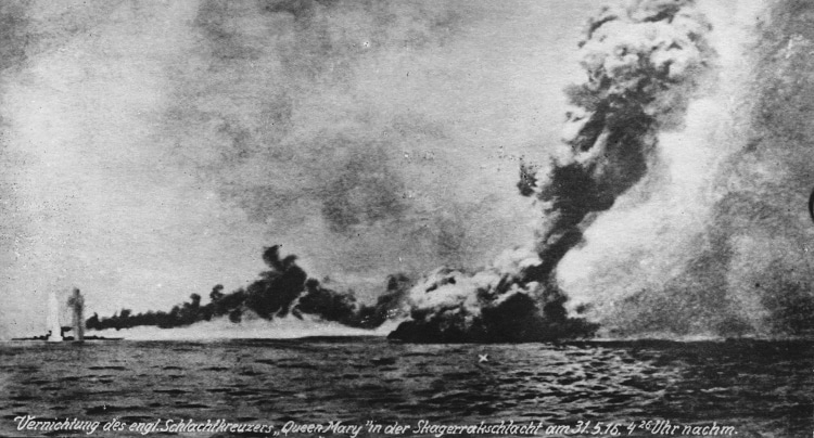 HMS Queen Mary at the Battle of Jutland
