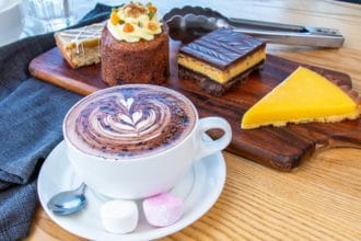 Coffee and fresh baking at Torpedo Bay Cafe