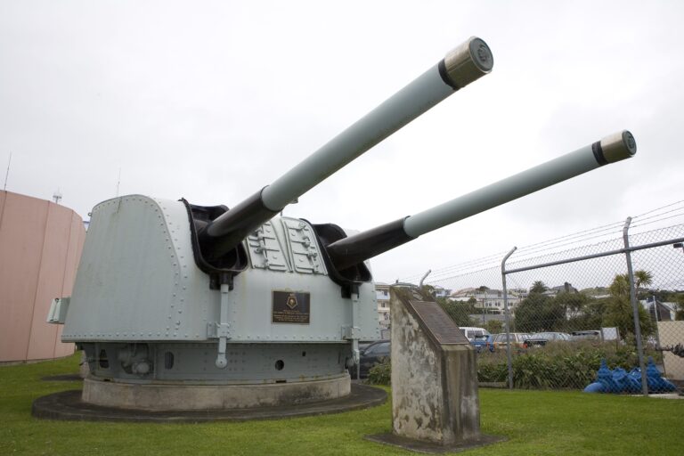 JDC 0001 Achilles Turret 3 HMNZS Achilles Y Turret with twin 6 inch guns