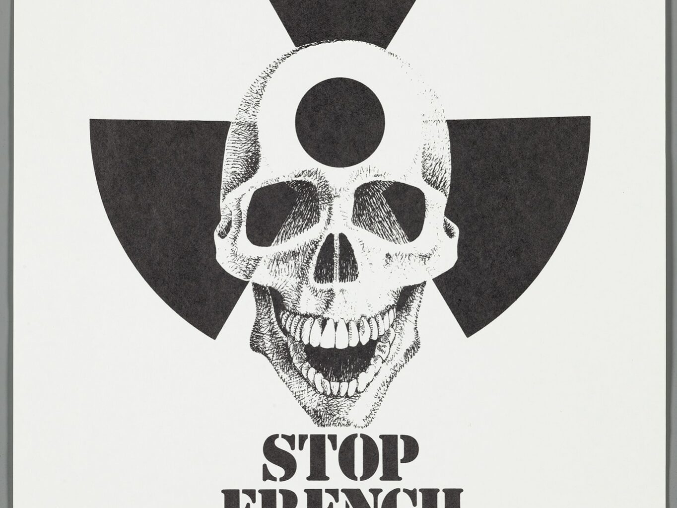 Stop French Nuclear Tests poster