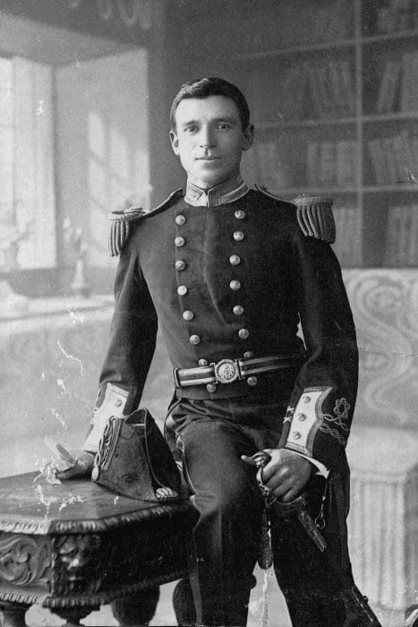 Lieutenant Frank Worsley in his dress Royal Naval Reserve uniform