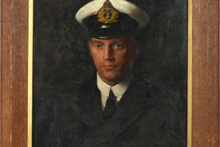 Reproduction of portrait of Lt Cozens