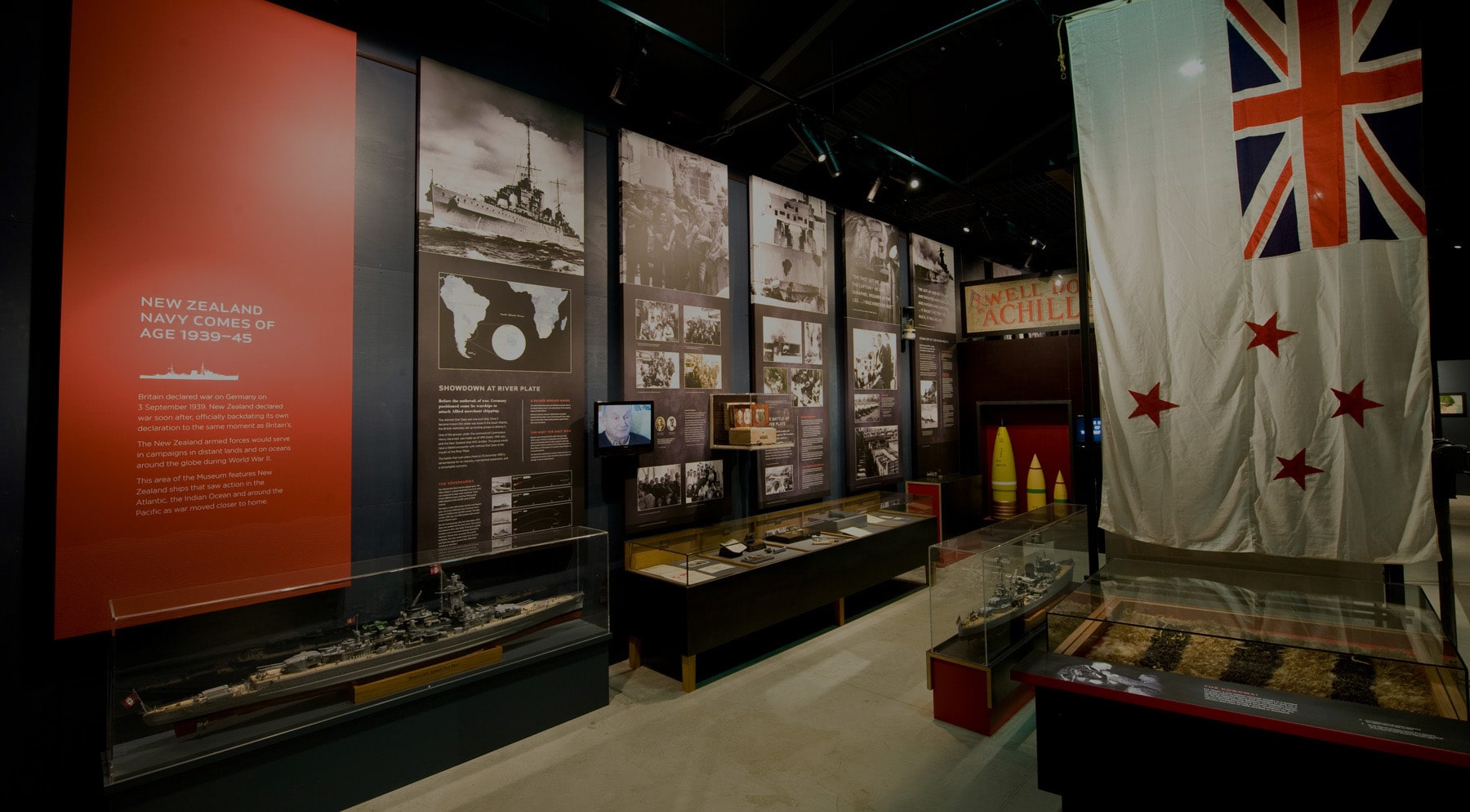 The finished interior of the new Navy Museum at Torpedo Bay.